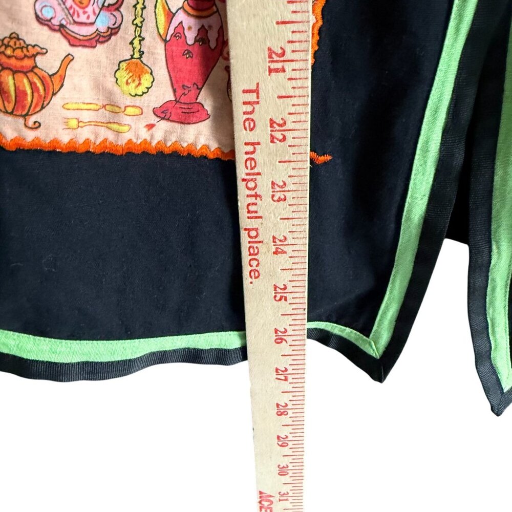 Vtg Allure Embroidered Patch Work Button Front Ja… - image 6